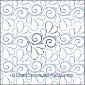 Feather-A-La-Mode-DIGITAL-longarm-quilting-pantograph-design-Dawna-Sanders