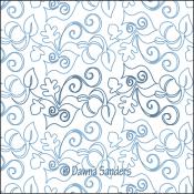 Larkspur-Autumn-DIGITAL-longarm-quilting-pantograph-design-Dawna-Sanders