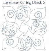 Larkspur-Spring-Block-2-DIGITAL-longarm-quilting-pantograph-design-Dawna-Sanders