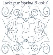 Larkspur-Spring-Block-4-DIGITAL-longarm-quilting-pantograph-design-Dawna-Sanders