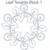 Leaf-Tendrils-Block-1-DIGITAL-longarm-quilting-pantograph-design-Dawna-Sanders