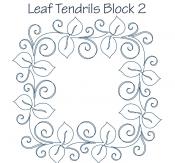 Leaf-Tendrils-Block-2-DIGITAL-longarm-quilting-pantograph-design-Dawna-Sanders