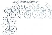 Leaf-Tendrils-Corner-DIGITAL-longarm-quilting-pantograph-design-Dawna-Sanders