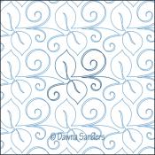 Leaf-Tendrils-DIGITAL-longarm-quilting-pantograph-design-Dawna-Sanders