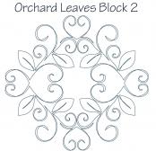 Orchard-Leaves-Block-2-DIGITAL-longarm-quilting-pantograph-design-Dawna-Sanders