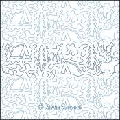 Tent-In-The-Woods-DIGITAL-longarm-quilting-pantograph-design-Dawna-Sanders