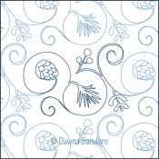 Twinkling-Pines-DIGITAL-longarm-quilting-pantograph-design-Dawna-Sanders