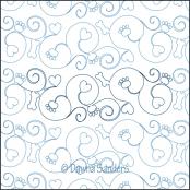 Twinkling-Puppy-Love-DIGITAL-longarm-quilting-pantograph-design-Dawna-Sanders