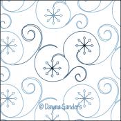 Twinkling-Snowflakes-DIGITAL-longarm-quilting-pantograph-design-Dawna-Sanders