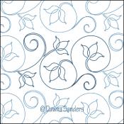 Twinkling-Tulips-DIGITAL-longarm-quilting-pantograph-design-Dawna-Sanders