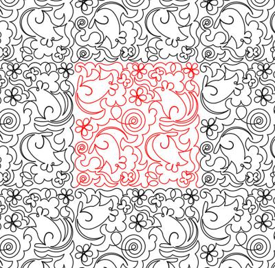 Mouse DIGITAL Longarm Quilting Pantograph Design by Deb Geissler