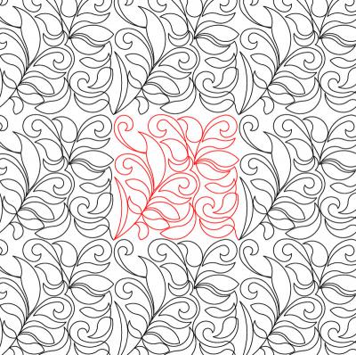 Leafy Vine 2 DIGITAL Longarm Quilting Pantograph Design by Deb Geissler