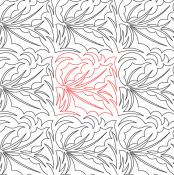 Holly Leaves 1 DIGITAL Longarm Quilting Pantograph Design by Deb Geissler