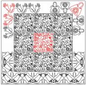 Ladies Accessories Package Set - DIGITAL Longarm Quilting Pantograph Design by Deb Geissler 1