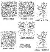 Angel Package Set - DIGITAL Longarm Quilting Pantograph Design by Deb Geissler 2