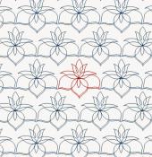 Lotus-Lily-2-border-or-panto-DIGITAL-longarm-quilting-pantograph-design-Ida-Houston