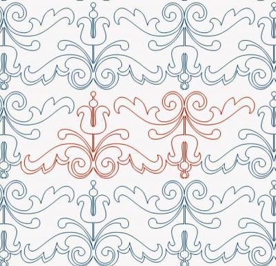 Dutch Treat DIGITAL Longarm Quilting Pantograph Design by Ida Houston