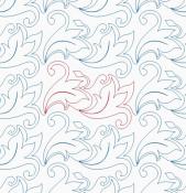 Fleur-de-Leaf-DIGITAL-longarm-quilting-pantograph-design-Ida-Houston