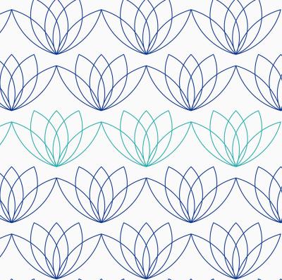 Blooming Buds DIGITAL Longarm Quilting Pantograph Design by Leisha Farnsworth