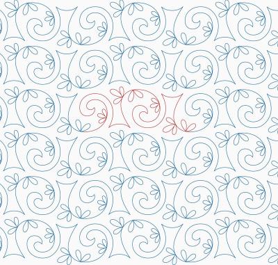 Loopy Loops DIGITAL Longarm Quilting Pantograph Design by Melissa Kelley