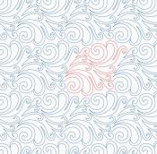 Whisp DIGITAL Longarm Quilting Pantograph Design by Melissa Kelley