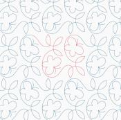 Leafy Butterfly DIGITAL Longarm Quilting Pantograph Design by Melissa Kelley