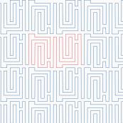 Mazy Maze DIGITAL Longarm Quilting Pantograph Design by Melissa Kelley