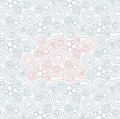 Stellar Bubbles DIGITAL Longarm Quilting Pantograph Design by Melissa Kelley