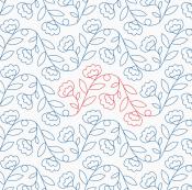 Tuft Vines DIGITAL Longarm Quilting Pantograph Design by Melissa Kelley