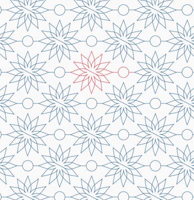 Elegant Dots DIGITAL Longarm Quilting Pantograph Design by Melissa Kelley