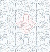 Coneflower Webs DIGITAL Longarm Quilting Pantograph Design by Melissa Kelley