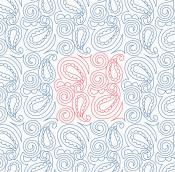 Easy Paisley DIGITAL Longarm Quilting Pantograph Design by Melissa Kelley