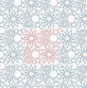 Elegant Swirls DIGITAL Longarm Quilting Pantograph Design by Melissa Kelley