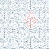 Pumpkin Webs DIGITAL Longarm Quilting Pantograph Design by Melissa Kelley