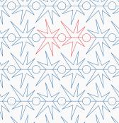 Sharp Stars DIGITAL Longarm Quilting Pantograph Design by Melissa Kelley