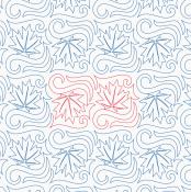 Windy Maple Leaf DIGITAL Longarm Quilting Pantograph Design by Melissa Kelley