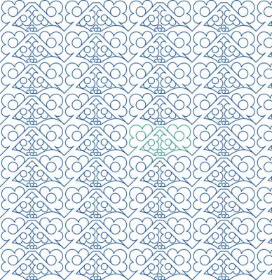 Garden Lattice DIGITAL Longarm Quilting Pantograph Design by Melissa Kelley