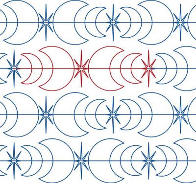 Vast DIGITAL Longarm Quilting Pantograph Design by Melissa Kelley