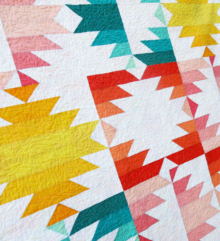 Solar Eclipse quilt sewing pattern by Elizabeth Hartman