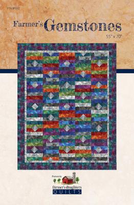 Farmer's Gemstones quilt sewing pattern from Farmer's Daughters