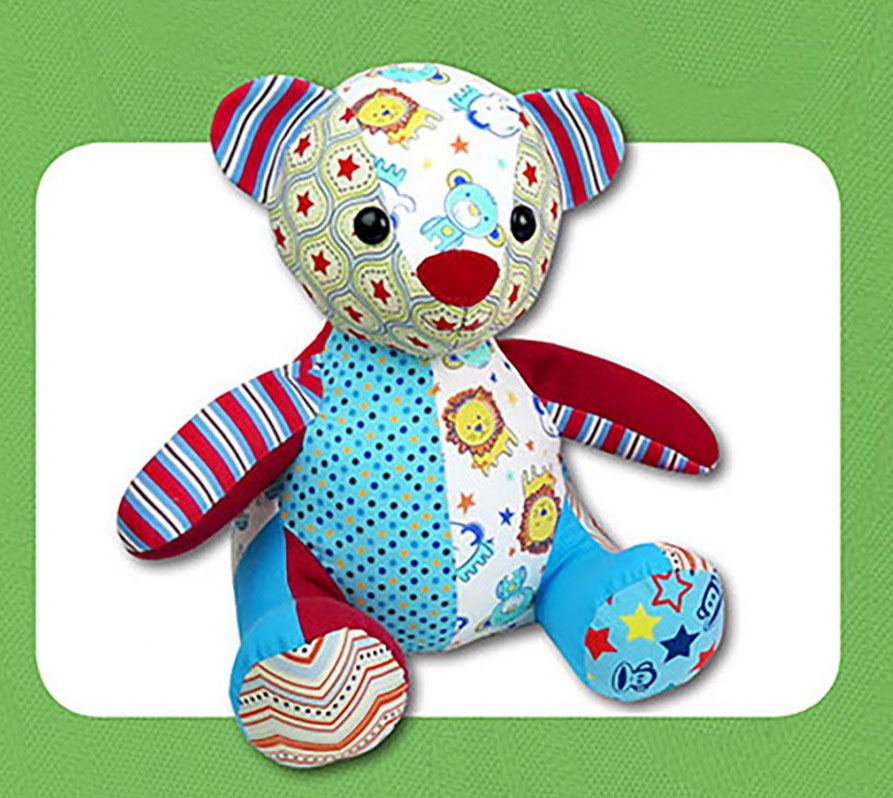 Melody Memory Bear sewing pattern Funky Friends Factory