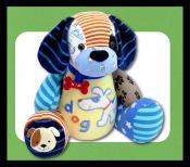 Kip The Keepsake Dog soft toy sewing pattern Funky Friends Factory 2