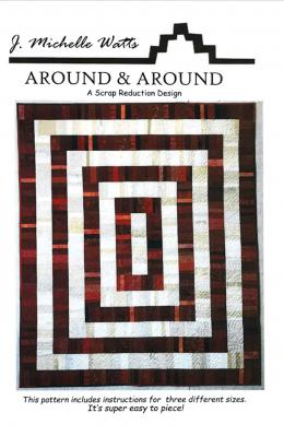 Digital -  Around and Around PDF quilt sewing pattern from J. Michelle Watts Designs