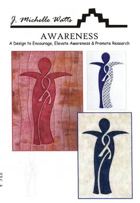 Digital - Cancer Awareness PDF quilt sewing pattern from J. Michelle Watts Designs