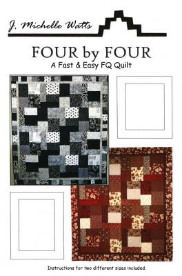 Digital - Four by Four PDF quilt sewing pattern from J. Michelle Watts Designs