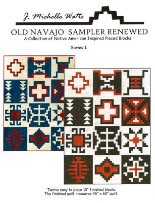 Digital - Old Navajo Sampler Renewed 1 PDF quilt sewing pattern from J. Michelle Watts Designs