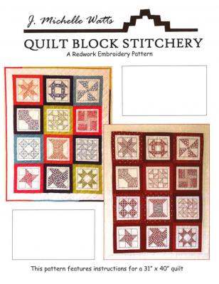 Digital - Quilt Block Stitchery Embroidery PDF quilt sewing pattern from J. Michelle Watts Designs