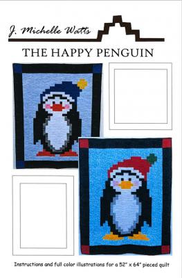 Digital - The Happy Penguin PDF quilt sewing pattern from J. Michelle Watts Designs