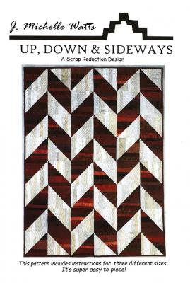 Digital - Up, Down and Sideways PDF quilt sewing pattern from J. Michelle Watts Designs