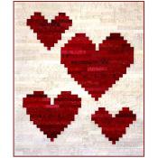 Digital - Four of Hearts PDF quilt sewing pattern from J. Michelle Watts Designs 2